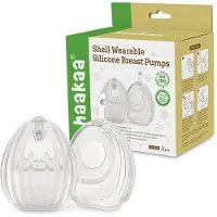 HAAKAA Maidonkerääjä ja Rintapumppu - Simpukka - 2 kpl - 120 ml - - OneSize - Rintapumput