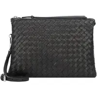 Abro Piuma Crossbody-laukku Nahka 25 cm Harmaa