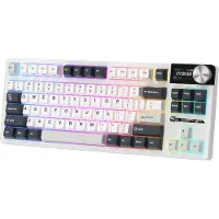 Royal Kludge KLUDGE RK S85 White Night gamingtangentbord beige switch
