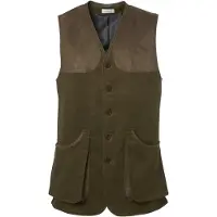 Chevalier Preston Moleskin Shooting Vest Forest Green Mens M