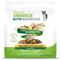 NATURAL TRAINER 7x120g NutrInsaporitore Toppers Adult pakastekuivattu kana koiran herkut