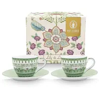 Pip studio Lily & Lotus espressokuppi 120 ml 2 kpl