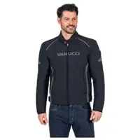 Vanucci VSJ-7 miehet TEKSTIILITAKKI Musta Miehet, size 52