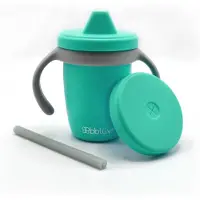 Bblüv Muki Anti-spill 4-in-1, Aqua/Grey