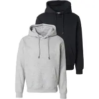 Jack & Jones Jjebradley Sweat Hood 2Pk Mp - Black - XL