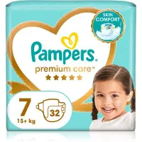 Pampers Premium Care Size 7 kertakäyttövaipat 15+ kg 32 kpl