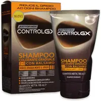 Just for men Control GX Shampoo shampoo ja hoitoaine harmaille hiuksille miehille 118 ml