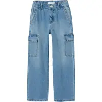 Name it Nkfrose Wide Hw Cargo Jeans 6190-Bs Noos - Blue - 140
