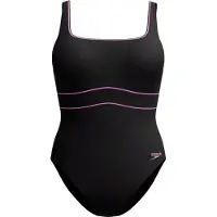 Speedo Womens Shaping Contour Eclipse Swimsuit - Black - 46