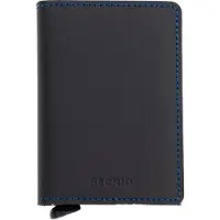 Secrid Matte Slimwallet -lompakko, musta/sininen