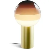 Marset Design-pöytävalaisin Dipping Light, Ruskea/ruoste, Olohuone/ruokailutila, Lasi, Design