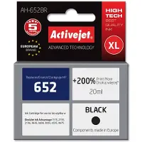 ActiveJet AH-652BR muste (korvaa HP 652 F6V25AE:lle; Premium; 20 ml; musta)