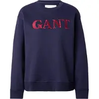 Gant Graphic C-Neck Sweat - Blue - M