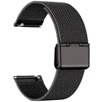 CaseOnline Milanese clasp kellon ranneke Garmin Venu X1 - Black