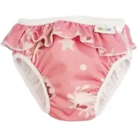 Imse Vimse Swim Diaper S 6-8Kg, Pink Whale Frill - Pink - S 6-8KG