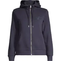 Gant for woman. 4202588 Navy Tonal Shield Zip-Up Hoodie (S), Casual, Cotton