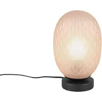 TRIO Lighting Yöpöytävalaisin Facette, Kerma/meripihka, Olohuone/ruokailutila, Lasi, Moderni