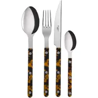 Sabre Paris Bistrot Tortoise aterinsetti 4 osaa, faux-kilpikonna