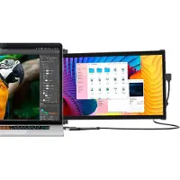 Mobile Pixels Duex Plus DS, 33,8 cm (13.3"), LCD, 1920 x 1080 pikseliä, Full HD, 16:9, 300 cd/m² (101-1006P04)
