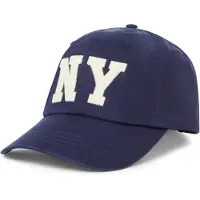 Ralph Lauren Ny Patch Twill Ball Cap - Navy - ONE SIZE
