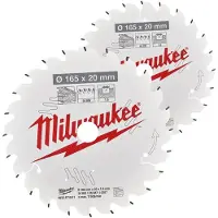Milwaukee Katkaisuterä puulle 4932492433; 165x20x40T; 2 kpl.