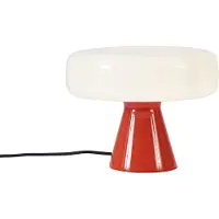 QAZQA Retro Pöytävalaisin Punainen Valkoisella - Knob
