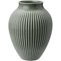 Knabstrup Keramik - Ripple Maljakko 27 cm Celadon Green