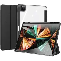 DUX iPad Pro 12.9 2022/2021/2020/2018 Toby Tri-Fold Älykäs Lompakkokotelo - Musta