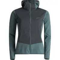 Lundhags Padje Merino Block Hoodie, välikerros, naiset, sininen/harmaa