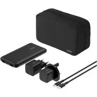 Belkin – 10k Pwr Bank+2x 25W UK & EU+1m C-C Cbl B (BU041HQBK)