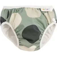 Imse Vimse Swim Diaper M 7-10Kg, Green Shapes - Green - M 7-10KG