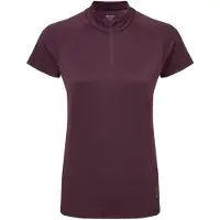Montane Dart Zip Short Sleeve T-shirt Violetti 32 Nainen