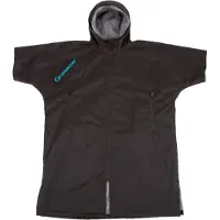 Lifeventure - Fleece Lined Changing Robe - Rantaponcho Medium, harmaa/musta