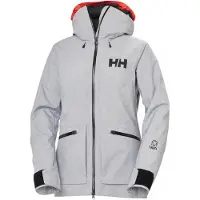 Helly Hansen Powderqueen 3.0, hiihtotakki, nainen, vaaleanharmaa