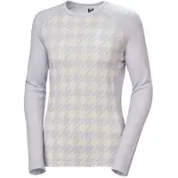Helly Hansen Lifa Merino Midweight Graphic Crew, naiset, vaaleavioletti