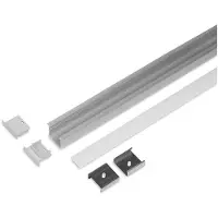 Light Solutions Aluminiumsprofil - Model L (Indbyg) - 20mm LED strip - Alu
