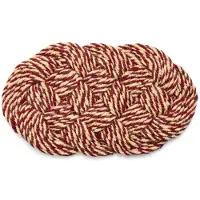 HAY Coco ovimatto 40x80 cm Swirl bordeaux-off white