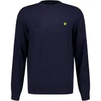 Lyle & Scott Lambswool Blend Crew Neck Jumper - Navy - S