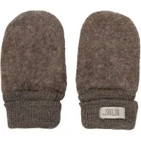 Huttelihut Rukkaset Villafleece Merino, Brown Melange, 62-68
