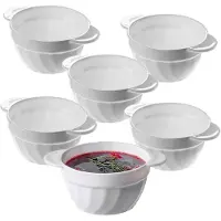 Kadax Bouillon Flapper 650ml White Bowl 6 kpl