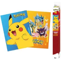 Ginza.se Pokemon Colourful Characters Juliste 2 Kpl 52 X 38 cm