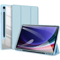 DUX Samsung Tab S9/S9 FE TOBY Series Trifold Suojakotelo - Turkoosi