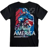 Heroes Inc Marvel Rivals Captain America Lyhythihainen T-paita