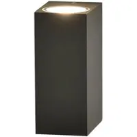 ACB Okra LED seinävalaisin IP54 2x6W 3000K 8cm antrasiitti