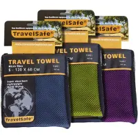 Travelsafe Matkapyyhe Mikrokuitu S, limenvihreä