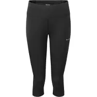 Montane F Sstream 3/4 Trail Tights-Reg Leg, naiset, musta