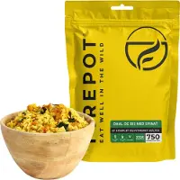 Firepot Dhal ja Riisi pinaatilla, pakastekuivattu ruoka, XL