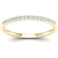 Lykken Elegance kultainen rivitimanttisormus 0,12 ct-170