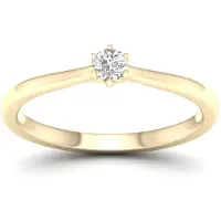 Lykken Elegance kultainen solitairesormus 0,10 ct-155