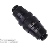 Alphacool Eiszapfen -pikakiinnitysliitin, uros, G1/4, musta